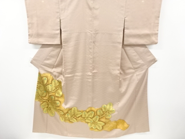 JAPANESE KIMONO / IRO-TOMESODE / PINE